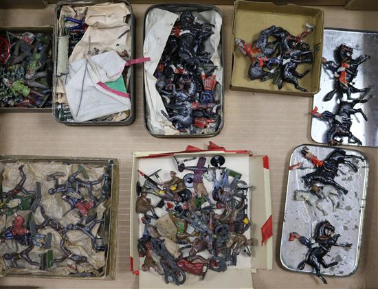 A large collection of Britains Diecast lead soldiers